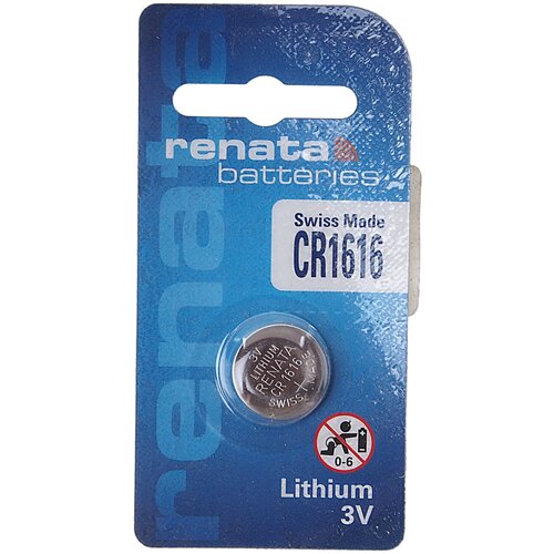 Элемент питания RENATA CR 1616 BL1 Lithium элемент питания renata cr 2325 bl1 lithium