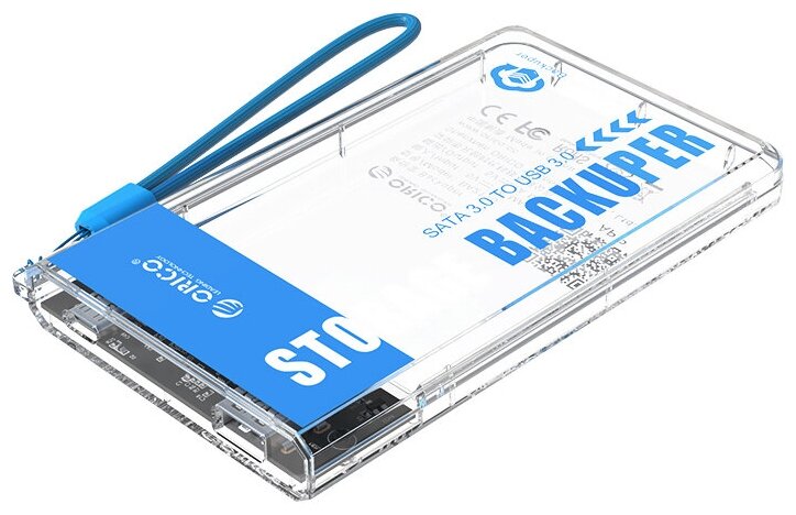 Адаптер USB Orico, прозрачный (ORICO-BA2110-CR)