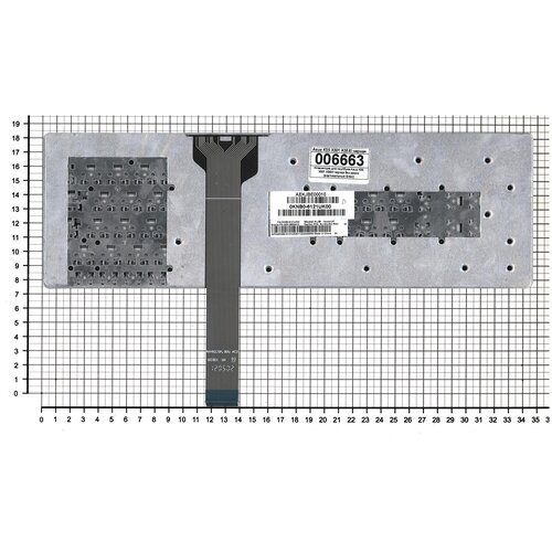 Клавиатура для ноутбука Asus 0KNB0-6121RU00 русская черная плоский Enter 98000₽