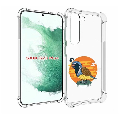 Чехол MyPads попугай-на-острове для Samsung Galaxy S23 Plus + задняя-панель-накладка-бампер