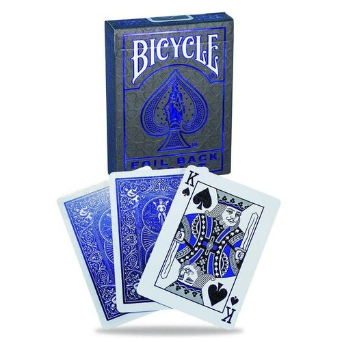 карты для покера bicycle metalluxe cobalt Игральные карты Bicycle Metalluxe Foil Back Cobalt / Фольгированный стиль, синие