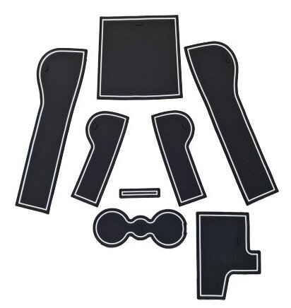 фото Коврики светящиеся в ниши и подстаканники OCTAVIA A7 2013-2017 белый