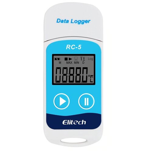 USB регистратор (логгер) температуры Elitech RC-5 elitech rc 5 te 10pack pdf usb temperature data logger reusable recorder 32000 points high accuracy extra external sensor