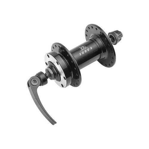 фото Втулка передняя aristo xh-hub-05fq, 32 отверстия, пром подшипники, дисковый тормоз (6 болтов), эксцентрик, черная aristo cyclo