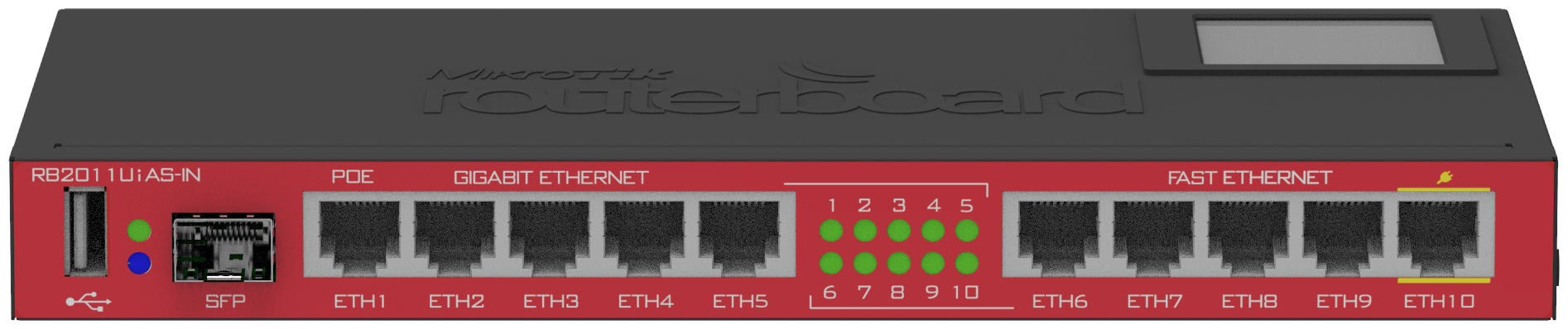 Маршрутизатор MikroTik RouterBoard RB2011UiAS-IN - фото №20