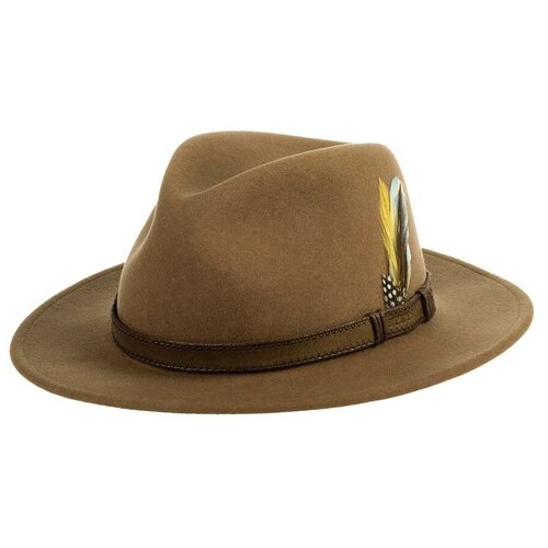 Шляпа федора STETSON 2528014 TRAVELLER VITAFELT, размер 61