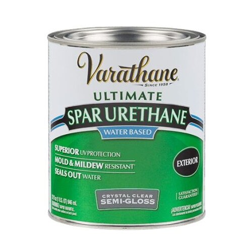 RUST-OLEUM Varathane Premium Spar Urethane / Лак 250141 акрил-уретановый на водной основе для наружных работ 0,946 Полуглянцевый