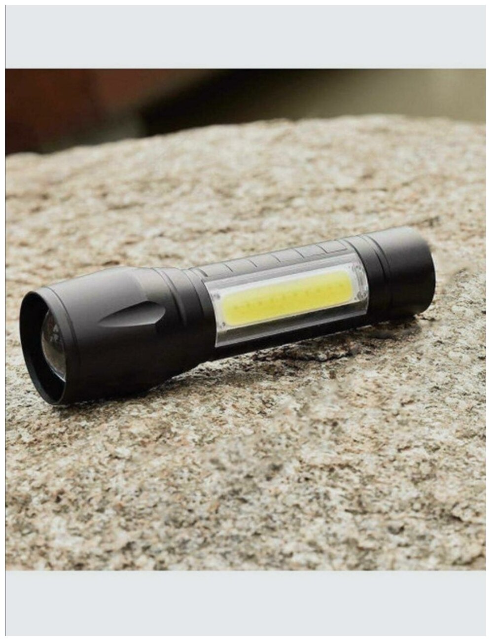 Фонарик маленький/Ручной мини- фонарь/USB Led + COB/Фонарь светодиодный .