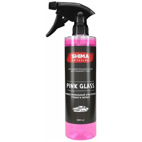 SHIMA Очиститель стекол и зеркалDETAILER PINK GLASS 500 мл, 4603740920094