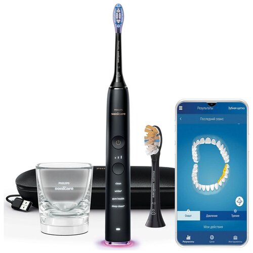 Электрическая звуковая зубная щетка с приложением Philips Sonicare DiamondClean 9400 HX991789 2389000₽
