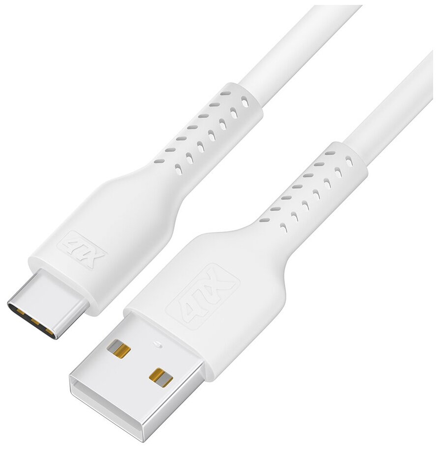 Кабель USB TypeC для зарядки и передачи данных (4PH-UC12) белый 0.5м