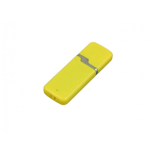 Промо флешка пластиковая с оригинальным колпачком (64 Гб / GB USB 3.0 Желтый/Yellow 004 Вентер Venter S413)