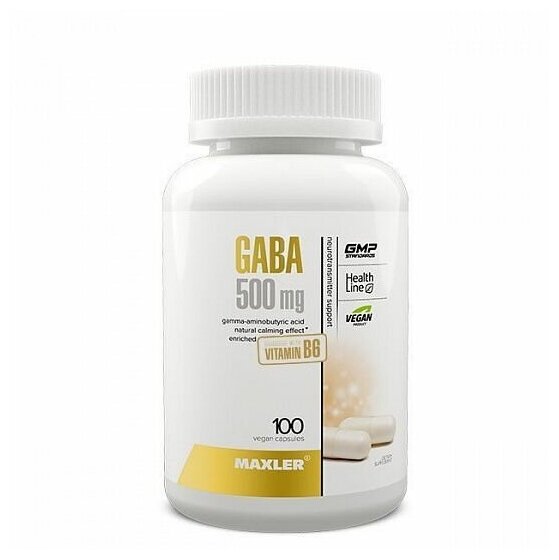 Аминокислота Maxler GABA 500mg 100 капсул