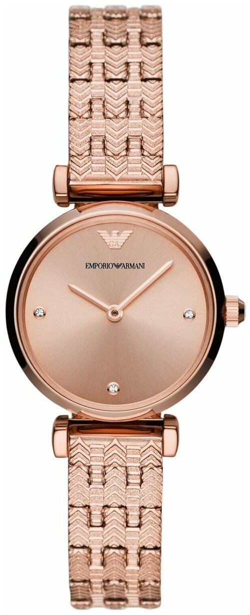 Наручные часы EMPORIO ARMANI Gianni T-Bar Наручные часы Emporio Armani AR11342, золотой, розовый