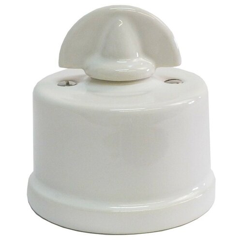 Выключатель поворотный проходной, 1 кл., Edisel, Тerra, SWTRBKK, белый