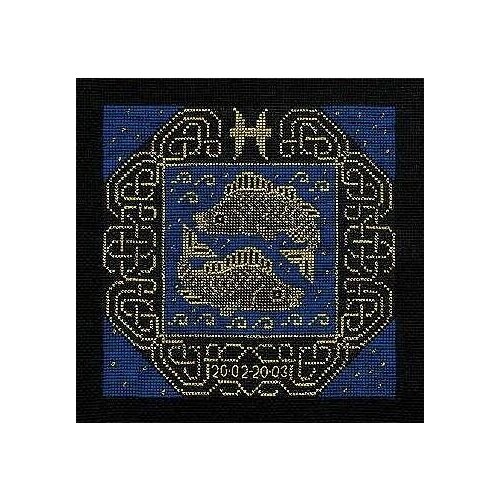 фото Набор для вышивания риолис "рыбы", 25x25см