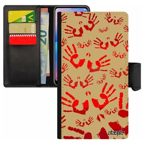 фото Чехол- книжка на мобильный iphone 7, "отпечаток ладони" palm rasta utaupia