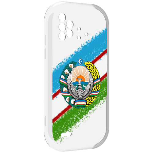 Чехол MyPads Герб флаг Узбекистана для UMIDIGI Bison X10 / X10 Pro задняя-панель-накладка-бампер