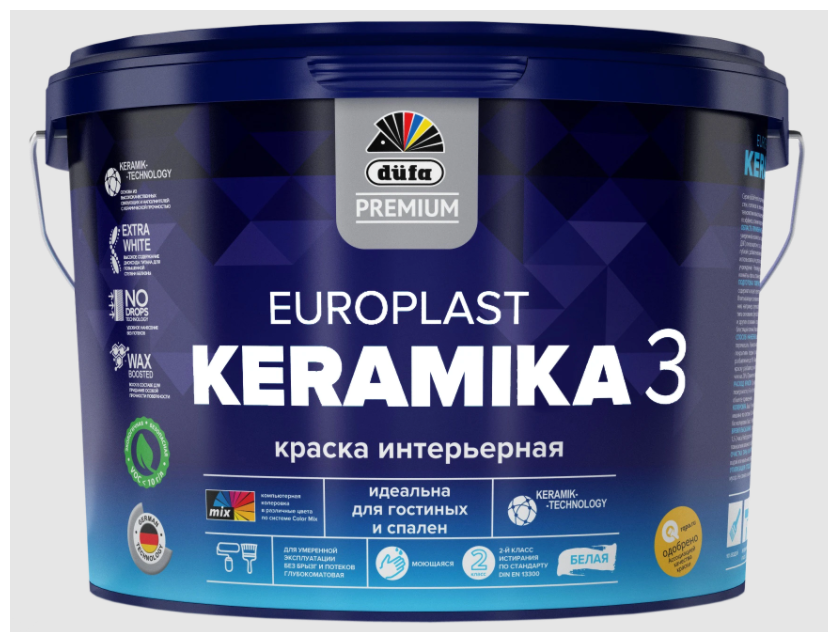 Краска акриловая Dufa Europlast Keramika 3