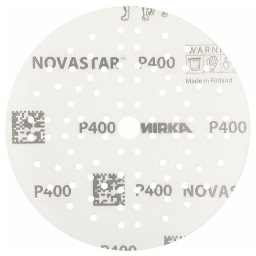 Mirka Круг шлифовальный Мирка NOVASTAR, диаметр диска (мм): 125, Зерно: P400, Упаковка: 100 шт.