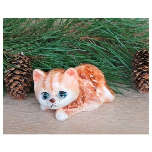Котенок Рыжик фарфоровая фигурка