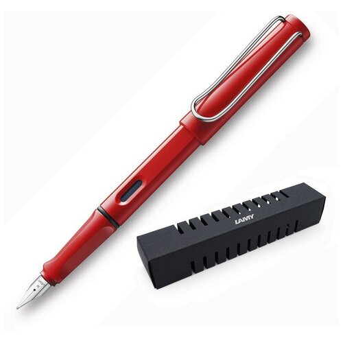 Ручка перьевая LAMY 016 safari, Красный, F, 4000181, 881309