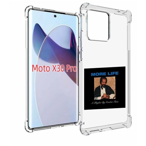 Чехол MyPads Drake - More Life для Motorola Moto X30 Pro задняя-панель-накладка-бампер чехол mypads drake more life для motorola edge 30 neo задняя панель накладка бампер