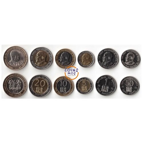 Кения Набор из 6 монет 2003 - 2010 г. гернси набор из 6 монет 2003 года