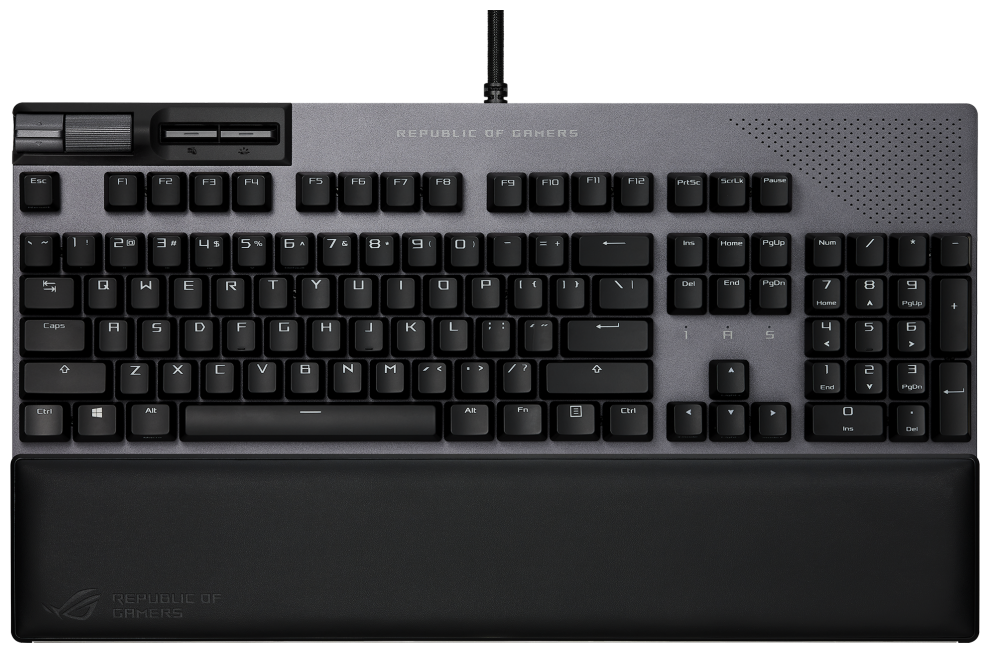 Клавиатура проводная механическая ASUS ROG Strix Flare II Animate, USB, RGB, Серый/Черный, 90MP02E6-BKRA00 - фото №7