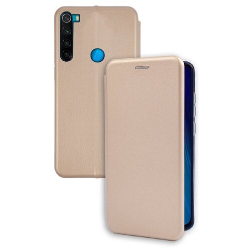 фото Чехол- книжка для xiaomi redmi note 8t золотой full cover