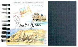 Альбом для акварели на спирали Lana "Carnet de Voyage" 14х22 см 25 л 300 г