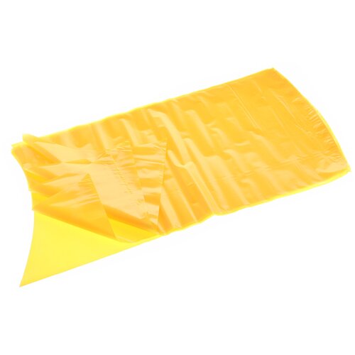 Пакет термоусадочный для хранения и созревания сыров, размер 280х550 мм, дно круглое, жёлтый, упаковка 5 шт.