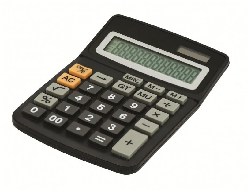 Калькулятор настольный Attache компактный, 12-ти разрядный, черный