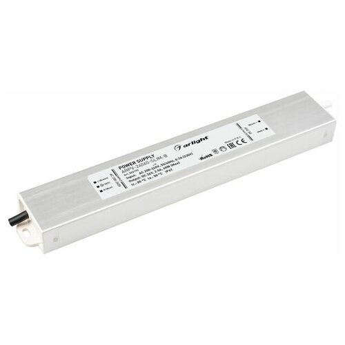 фото Arlight блок питания arpv-24060-slim-b (24v, 2.5a, 60w) (arlight, ip67 металл) 022193