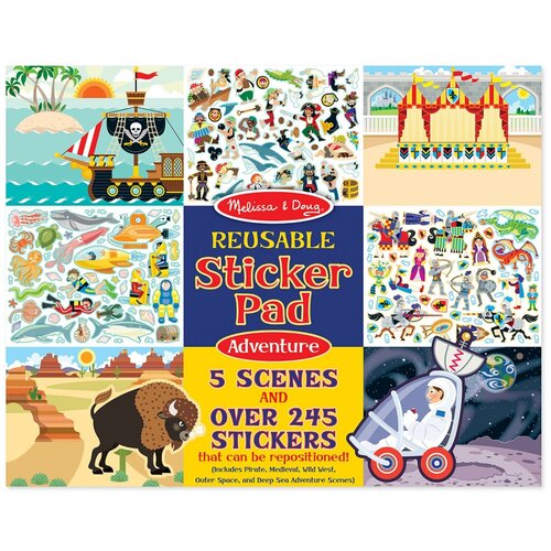 фото "творчество" набор со стикерами и фоном, приключения melissa doug 9115 melissa & doug