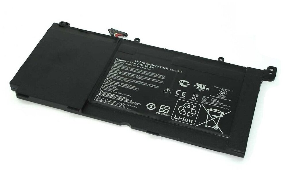 Аккумуляторная батарея для ноутбука Asus VivoBook V551LB (B31N1336) 11.4V 48Wh