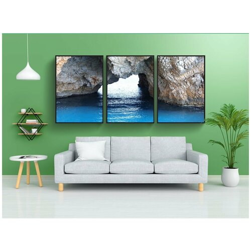 фото Набор модулных постеров для интерьера "средиземноморье, испания, море" 60x90 см. в тубусе, без рамки lotsprints