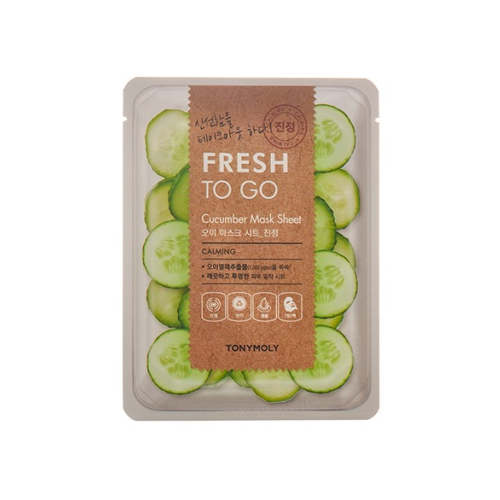 TONYMOLY Освежающая тканевая маска для лица с экстрактом огурца FRESH TO GO Cucumber Mask Sheet