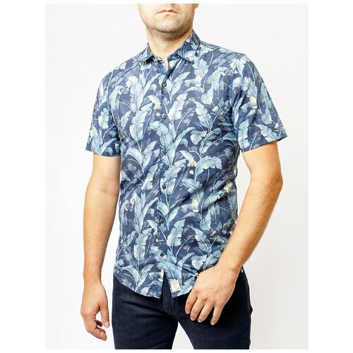 фото Мужская рубашка pierre cardin короткий рукав 03610/000/26380/9041 (03610/000/26380/9041 размер s)