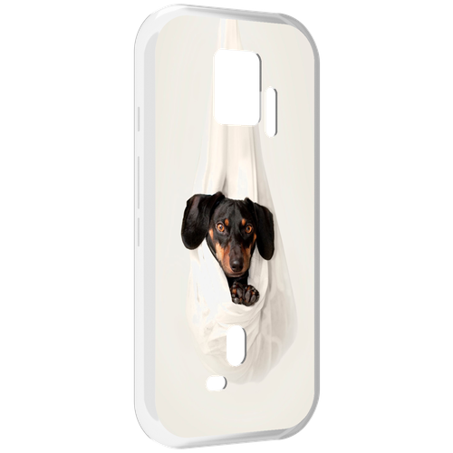 Чехол MyPads такса собака для ZTE Nubia Red Magic 7S Pro задняя-панель-накладка-бампер чехол mypads счастливая собака для zte nubia red magic 7s pro задняя панель накладка бампер