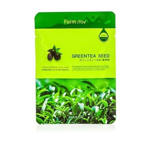 Купить Набор масок для лица Farmstay с экстрактом семян зеленого чая 3 шт.