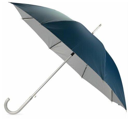 Зонт-трость Oasis, серебряный, синий