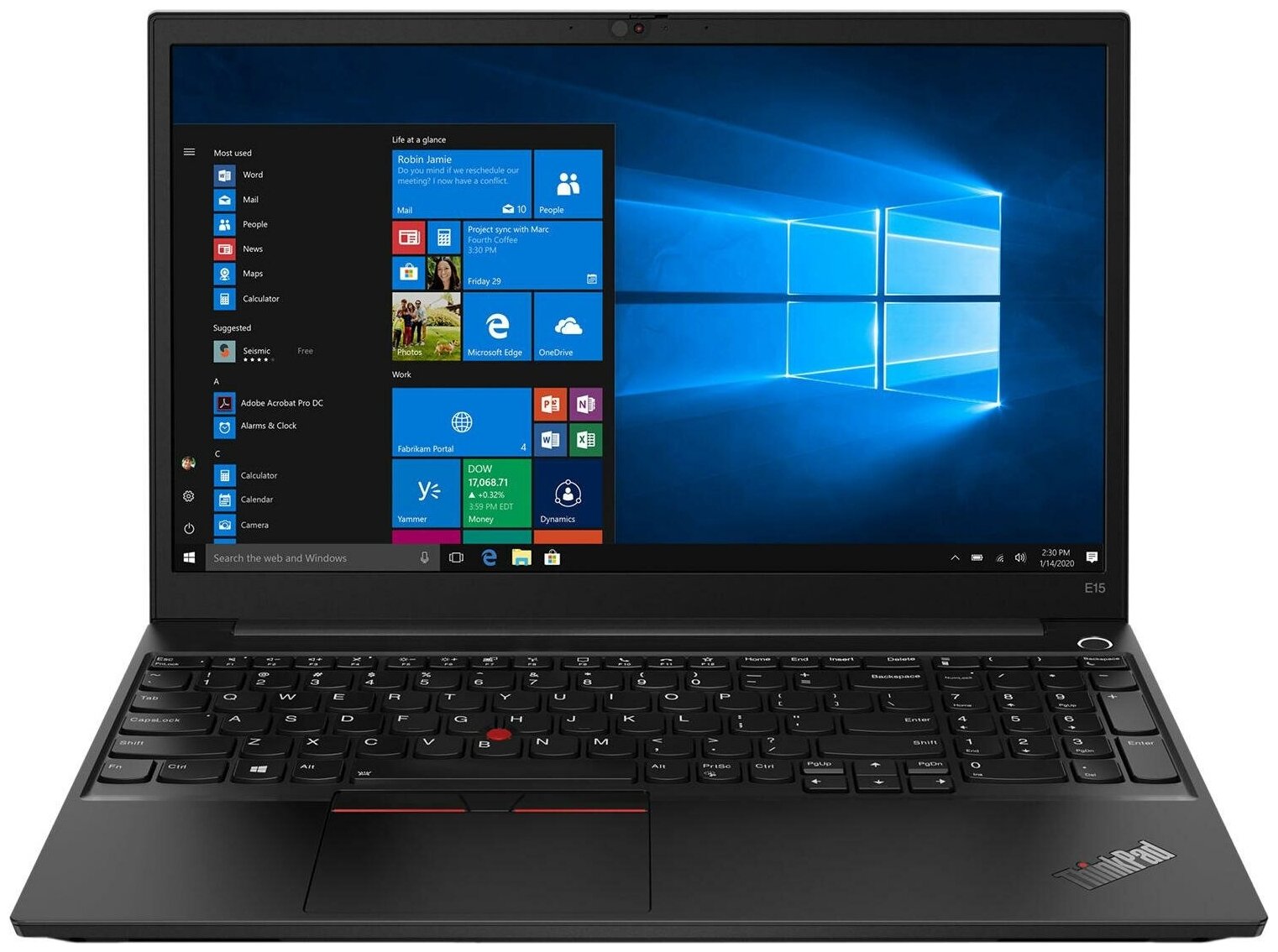 Lenovo Ноутбук Lenovo ThinkPad E15 Gen 3 (20YG003XRT)