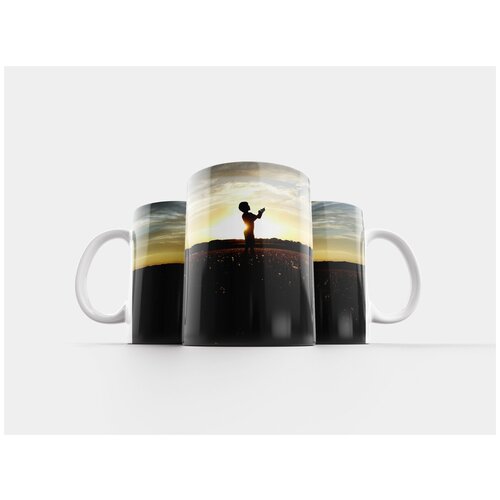 фото Кружка "силуэт, горизонт, заход солнца" 320 мл lotsprints