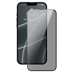 Приватное защитное стекло Baseus Full Glass Anti-spy 0.3 мм (2 pcs+installation) для iPhone 13/13 Pro с черной рамкой (SGQP010701) - изображение