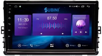 Автомагнитола для Volkswagen универсальный 2017+, 6/128 ГБ, Android 10 (API29), 9" IPS, 2din, Wi-Fi, GPS, SIM, усилитель звука Toshiba