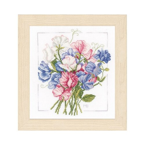 фото Набор для вышивания lanarte №072 pn-0157497 красочный букет 1 шт.