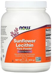 Порошок NOW Sunflower Lecithin, 454 г