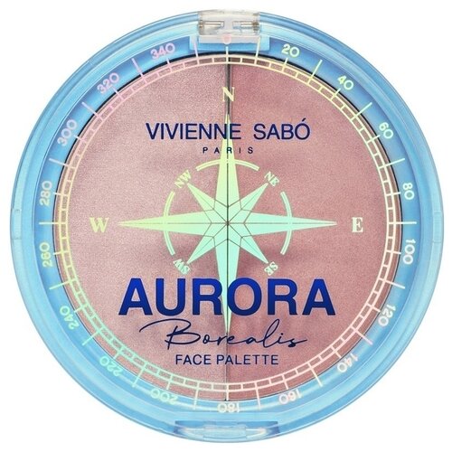 Палетка для лица VIVIENNE SABO - Aurora Borealis - Face Palette, тон 01