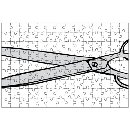 фото Магнитный пазл 27x18см."ножницы, лезвие, острый" на холодильник lotsprints